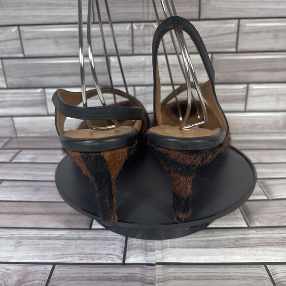 APT ATELIER Women's Riano Animal-Print Asymmetrical Slingback Pumps Size 10-NEW - Picture 5 of 9